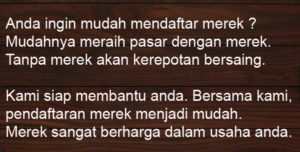 cara mendaftarkan merek dagang